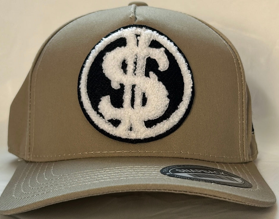 ROUND CHENILLE DOUBLE $ SNAPBACKS