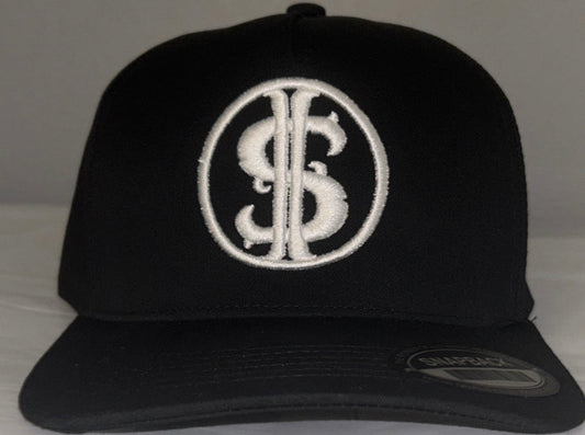 ROUND EMBROIDERED DOUBLE $ SNAPBACK